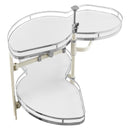 VEVOR Swing Left Blind Corner Cabinet, Pull Out Organizer for 36 inch Width Blind Cabinet, 2 Tier Height Adjustable Swing Tray, Soft Close Kitchen Cloud Blind Organizer, Left Open-9