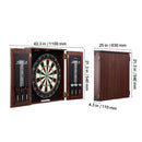 Dartboard and Cabinet Set Official Size Complete Accessory Steel Tip Dart-8