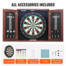 VEVOR Dartboard and Cabinet Set Official Size Complete Accessory Steel Tip Dart-6