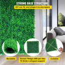 Artificial Boxwood Panels, 20 PCS 20\"x20\" Boxwood Hedge Wall Panels, PE Artificial Grass Backdrop Wall 1.6\", Privacy Hedge Screen for Decoration of Outdoor, Indoor, Garden, Fence, and Backyar-5