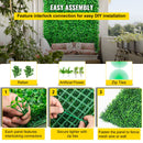 Artificial Boxwood Panels, 20 PCS 20\"x20\" Boxwood Hedge Wall Panels, PE Artificial Grass Backdrop Wall 1.6\", Privacy Hedge Screen for Decoration of Outdoor, Indoor, Garden, Fence, and Backyar-6