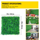 Artificial Boxwood Panels, 20 PCS 20\"x20\" Boxwood Hedge Wall Panels, PE Artificial Grass Backdrop Wall 1.6\", Privacy Hedge Screen for Decoration of Outdoor, Indoor, Garden, Fence, and Backyar-7