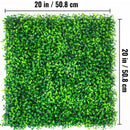 Artificial Boxwood Panels, 20 PCS 20\"x20\" Boxwood Hedge Wall Panels, PE Artificial Grass Backdrop Wall 1.6\", Privacy Hedge Screen for Decoration of Outdoor, Indoor, Garden, Fence, and Backyar-8