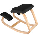 Wooden Ergonomic Kneeling Chair Memory Seat Cushion Relieving Body Black-12