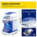 Commercial Ice Shaver Ice Shaving Machine Crusher Snow Cone Maker 200KG/H-6