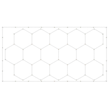Hexagon Garage Lights 66300LM 15 Grids Honeycomb LED Shop Ceiling Light
