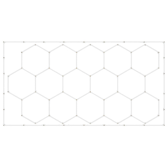Hexagon Garage Lights 66300LM 15 Grids Honeycomb LED Shop Ceiling Light