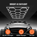 Hexagon Garage Lights 66300LM 15 Grids Honeycomb LED Shop Ceiling Light-2