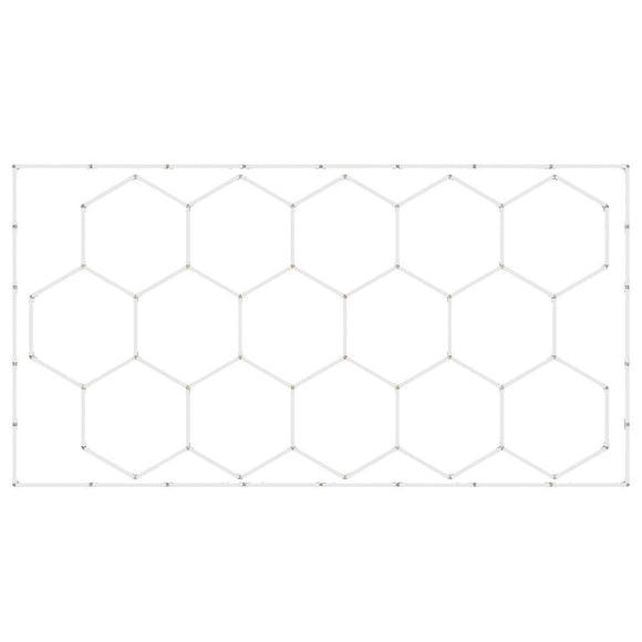 Hexagon Garage Lights 66300LM 15 Grids Honeycomb LED Shop Ceiling Light