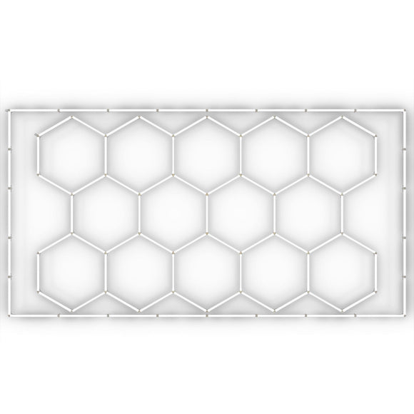 Hexagon Garage Lights 86400LM 5 Grid Honeycomb LED Shop Ceiling Light