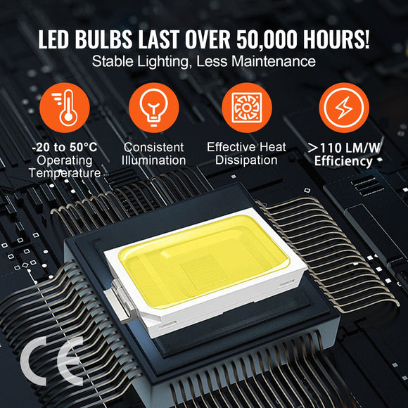 Hexagon Garage Lights 86400LM 5 Grid Honeycomb LED Shop Ceiling Light