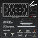 Hexagon Garage Lights 86400LM 5 Grid Honeycomb LED Shop Ceiling Light-7