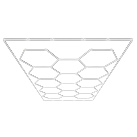Hexagon Garage Lights 86400LM 5 Grid Honeycomb LED Shop Ceiling Light