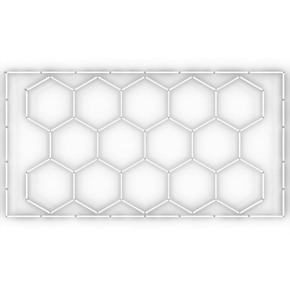 Hexagon Garage Lights 86400LM 5 Grid Honeycomb LED Shop Ceiling Light