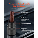 Torx Bit Socket and External Torx Socket Set 31-Piece T8-T70 and E4-E24 Steel-2