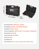 Torx Bit Socket and External Torx Socket Set 31-Piece T8-T70 and E4-E24 Steel-7