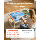 1500 Piece Puzzle Board with Folding Leg Portable Wooden Jigsaw 86x63cm-3