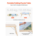 1500 Piece Puzzle Board with Folding Leg Portable Wooden Jigsaw 86x63cm-5