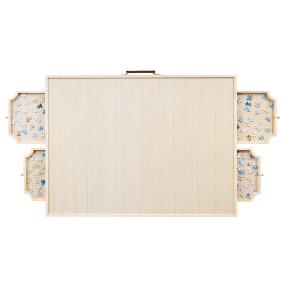 1500 Piece Puzzle Board with Folding Leg Portable Wooden Jigsaw 86x63cm