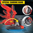 VEVOR Drywall Sander 750W Electric, Electric Sander Variable Speed 800-1750RPM, Drywall Sander Foldable Sheetrock Sander, with Telescope Handle ,Vacuum Bag Drywall Sanders 6 Sand Pads-3