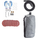 VEVOR Drywall Sander 750W Electric, Electric Sander Variable Speed 800-1750RPM, Drywall Sander Foldable Sheetrock Sander, with Telescope Handle ,Vacuum Bag Drywall Sanders 6 Sand Pads-9