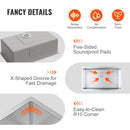 VEVOR Kitchen Sink, 304 Stainless Steel Drop-In Sinks, Undermount Single Bowl Basin with Accessories(Pack of 3), Household Dishwasher Sinks for Workstation, RV, Prep Kitchen, and Bar Sink, 30 inch-5