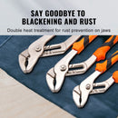 Groove Joint Pliers Set Water Pump Pliers 3-Piece 12-3