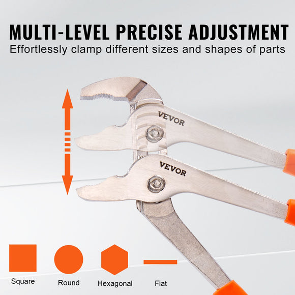 VEVOR Groove Joint Pliers Set Water Pump Pliers 3-Piece 12