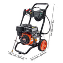 Gas Pressure Washer Gas Powered Washer 3400 PSI 2.6 GPM 210cc 5 Nozzles-8