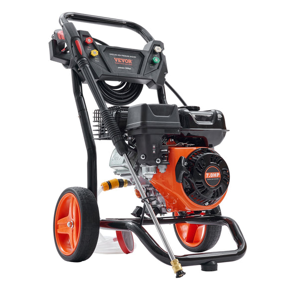 VEVOR Gas Pressure Washer Gas Powered Washer 3400 PSI 2.6 GPM 210cc 5 Nozzles