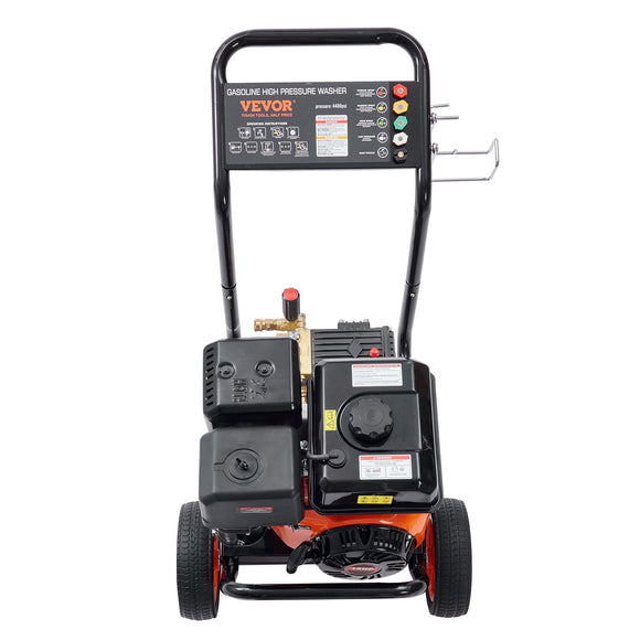 VEVOR Gas Pressure Washer Gas Powered Washer 4400 PSI 4.0 GPM 390cc 5 Nozzles