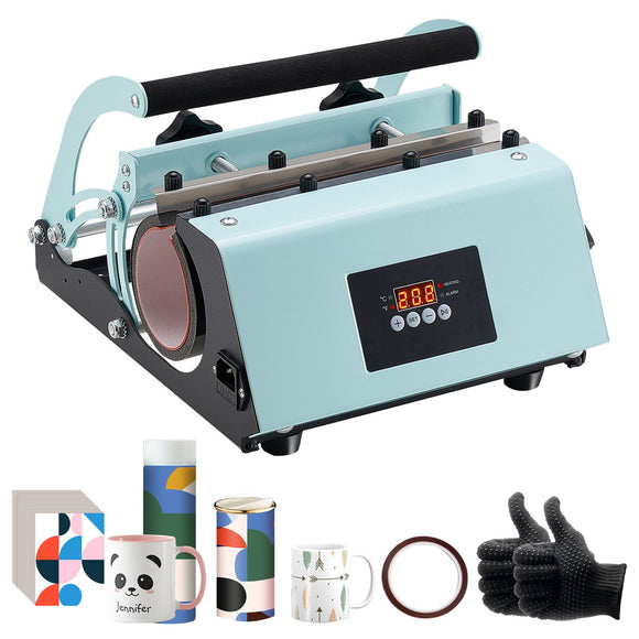 Tumbler Heat Press Machine 11-30oz Mug Press Sublimation Tumblers Green