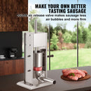 Sausage Stuffer 5LBS/3L Capacity Homemade Sausage Maker Stainless Steel-2