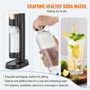 Sparkling Water Maker, Soda Maker Machine for Home Carbonating, Seltzer Water Starter Kit with BPA-free 1L PET Bottle, 2 CO2 Cylinders, Compatible with Mainstream Screw-in 60L CO2 Cylinder-2