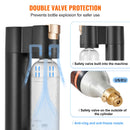 Sparkling Water Maker, Soda Maker Machine for Home Carbonating, Seltzer Water Starter Kit with BPA-free 1L PET Bottle, 2 CO2 Cylinders, Compatible with Mainstream Screw-in 60L CO2 Cylinder-5