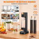 Sparkling Water Maker, Soda Maker Machine for Home Carbonating, Seltzer Water Starter Kit with BPA-free 1L PET Bottle, 2 CO2 Cylinders, Compatible with Mainstream Screw-in 60L CO2 Cylinder-6