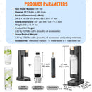 Sparkling Water Maker, Soda Maker Machine for Home Carbonating, Seltzer Water Starter Kit with BPA-free 1L PET Bottle, 2 CO2 Cylinders, Compatible with Mainstream Screw-in 60L CO2 Cylinder-7