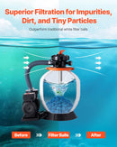 VEVOR Pool Filter Balls for Sand Filter Pump Swimming Pool 0.71 kg Reusable Blue-2