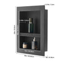 Shower Niche 40.6 x 50.8 x 10.2 cm Recessed Wall Divider Shelf Bathroom-8