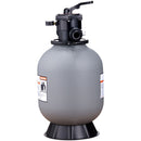 Sand Filter, 16-inch, 406.4mm, Up to 35 GPM Flow Rate, Above Inground Swimming Pool Sand Filter System with 7-Way Multi-Port Valve, Filter, Backwash, Rinse, Recirculate, Waste, Winter, Closed Functions-1