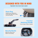 VEVOR Sand Filter, 16-inch, 406.4mm, Up to 35 GPM Flow Rate, Above Inground Swimming Pool Sand Filter System with 7-Way Multi-Port Valve, Filter, Backwash, Rinse, Recirculate, Waste, Winter, Closed Functions-5