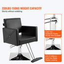 Salon Chair, Barber Chair for Hair Stylist, Styling Chair with Heavy Duty Hydraulic Pump, Swivel Hair Salon Chair with Footrest for Beauty Spa Shampoo, Max Load Weight 330 lbs, Black-2