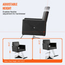 Salon Chair, Barber Chair for Hair Stylist, Styling Chair with Heavy Duty Hydraulic Pump, Swivel Hair Salon Chair with Footrest for Beauty Spa Shampoo, Max Load Weight 330 lbs, Black-3