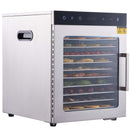 10 Trays Food Dehydrator Machine Stainless Steel 800W Jerky Fruit Drying-12