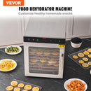 VEVOR 10 Trays Food Dehydrator Machine Stainless Steel 800W Jerky Fruit Drying-2