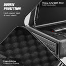 Gun Safe for Pistols Biometric Gun Safe with 3 Access Ways for 2 Pistols-5