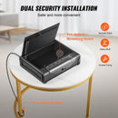 Gun Safe for Pistols Biometric Gun Safe with 3 Access Ways for 2 Pistols-6