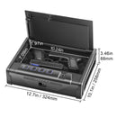 Gun Safe for Pistols Biometric Gun Safe with 3 Access Ways for 2 Pistols-8