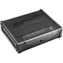 Gun Safe for Pistols Biometric Gun Safe with 3 Access Ways for 2 Pistols-10