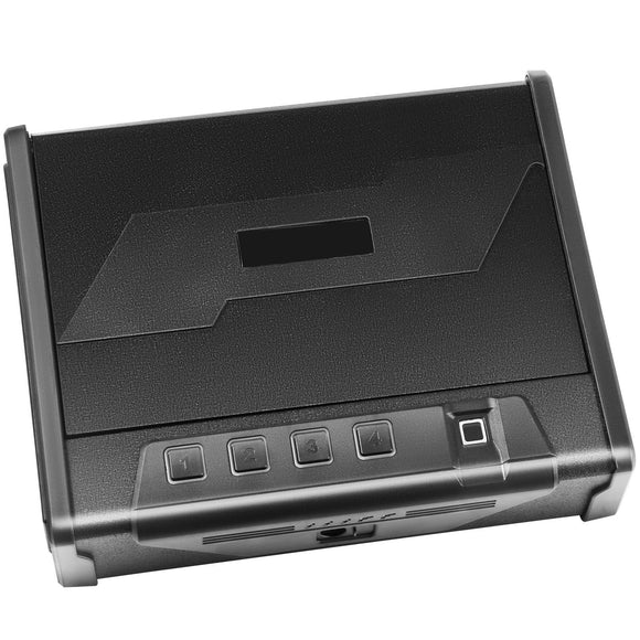 Gun Safe for Pistols Biometric Gun Safe with 3 Access Ways for 2 Pistols